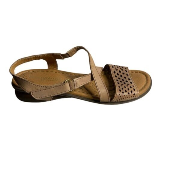 Naturalizer Women’s Janessa Flat Sandal in Gingersnap - Picture 2 of 7